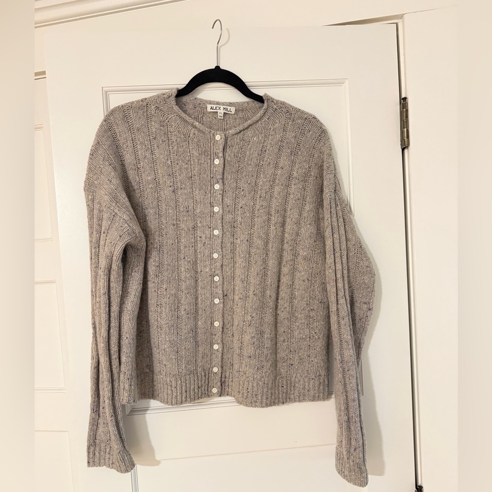 Alex Mill Women's Cream Cardigan Sweater